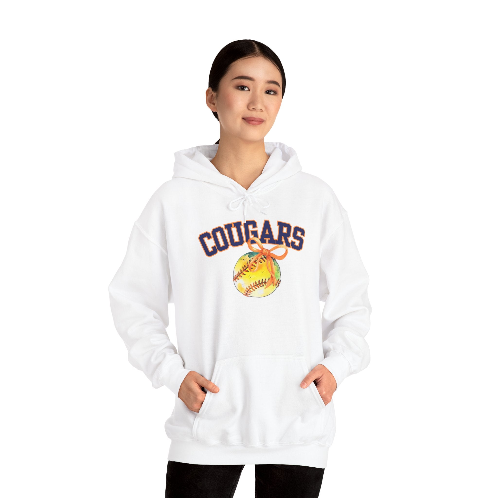 Cougars Softball Hoodie — Varsity Softball Team Pullover