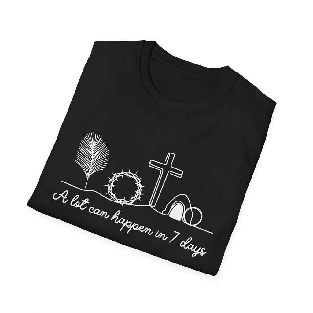 A Lot Can Happen in Seven Days Easter Story — Classic Soft Tee