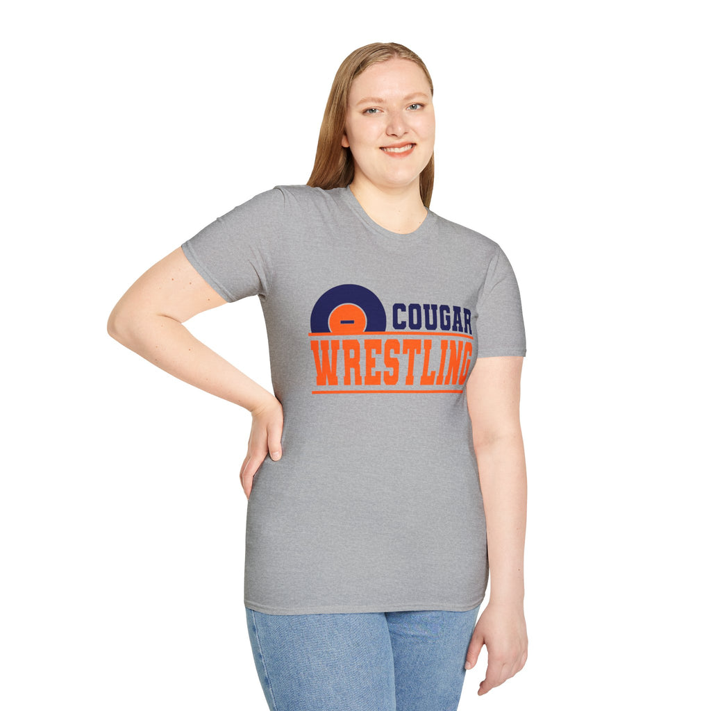 Cougar Wrestling T-Shirt — Team Mascot Wrestling Tee
