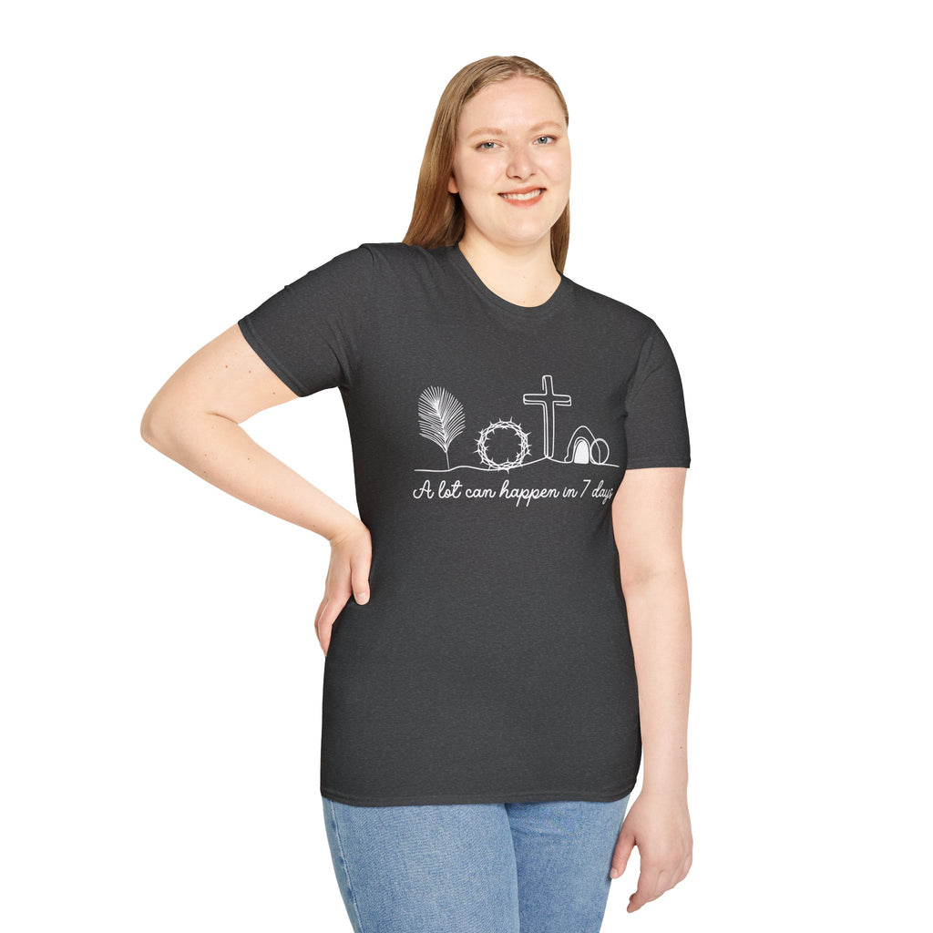 A Lot Can Happen in Seven Days Easter Story — Classic Soft Tee