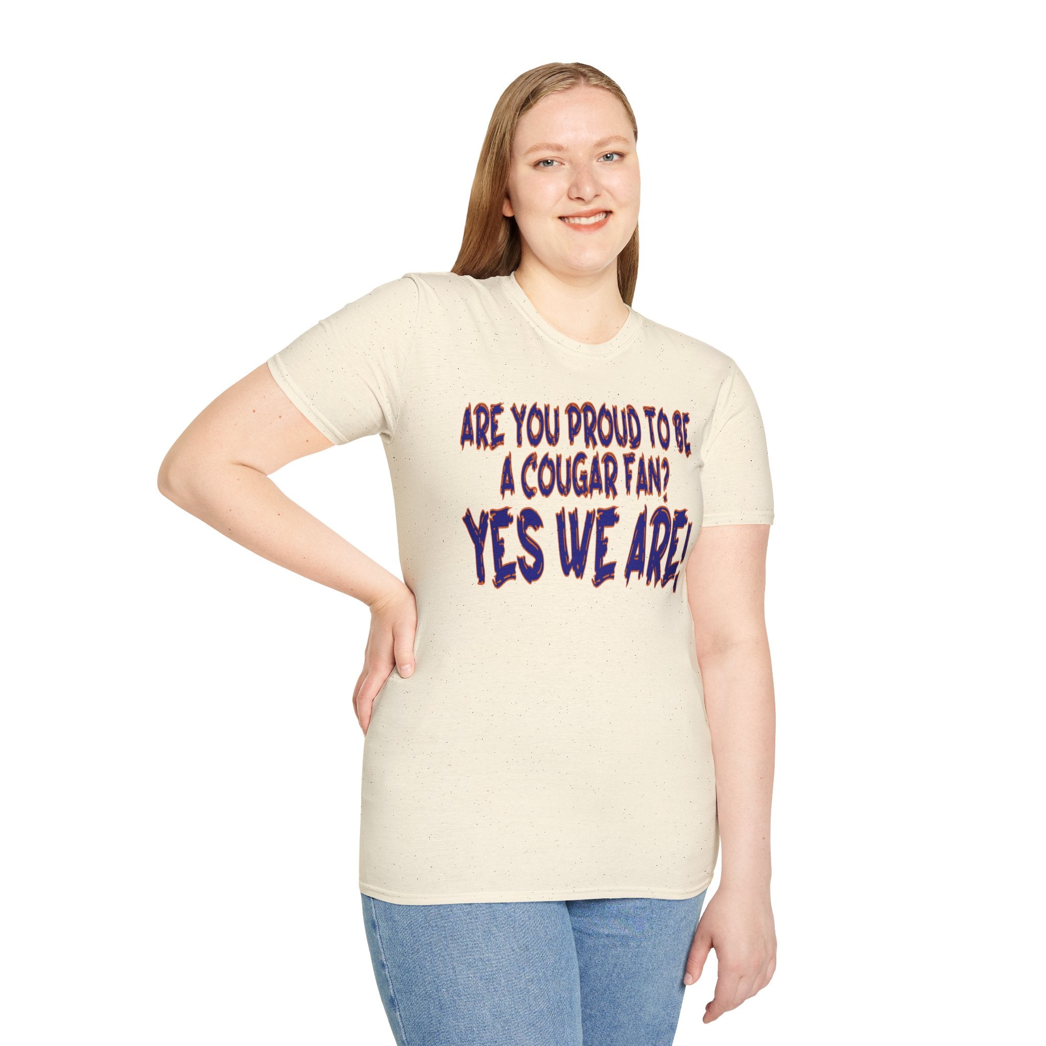Cougar Fan T-Shirt — "Are You Proud to Be a Cougar Fan? Yes We Are!"