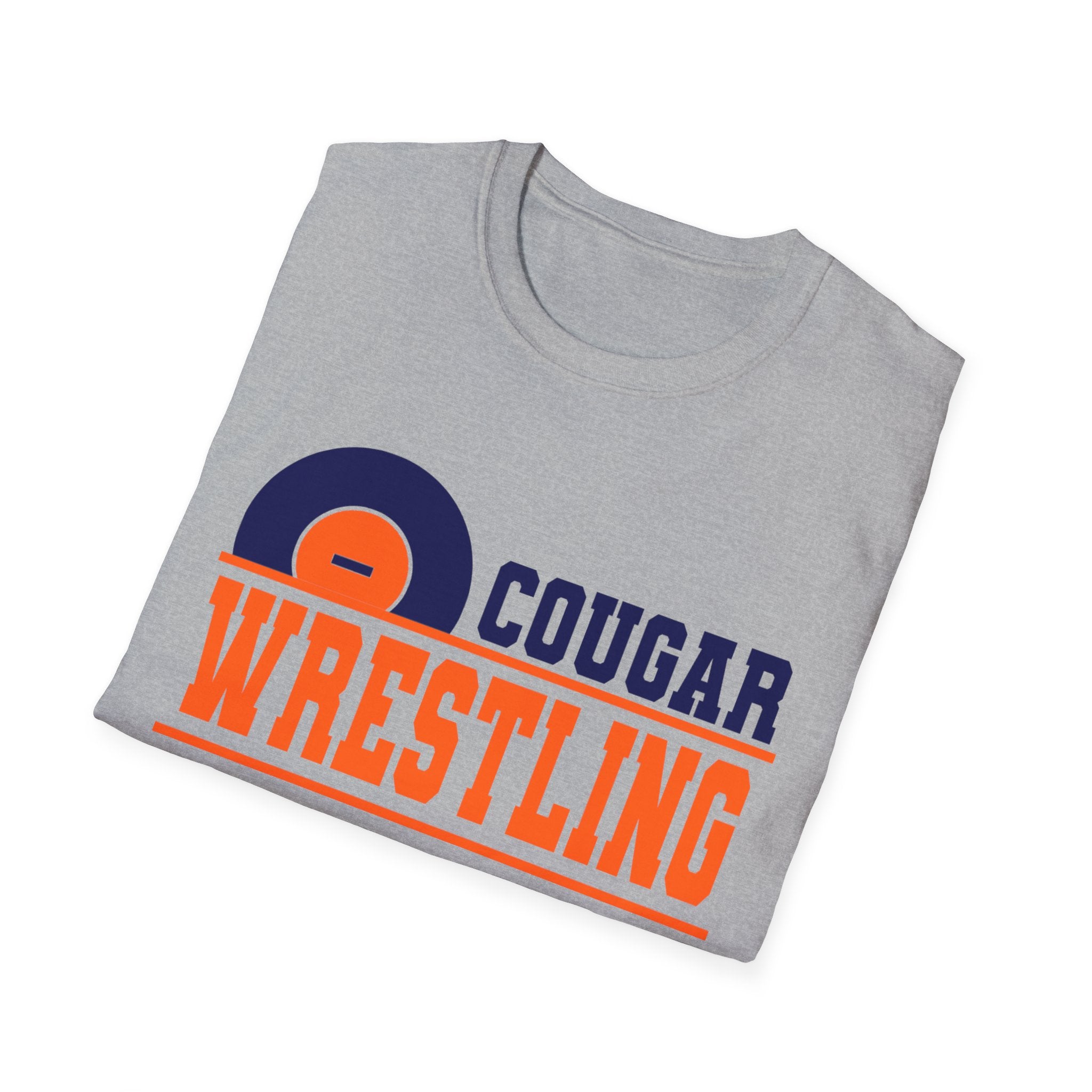 Cougar Wrestling T-Shirt — Team Mascot Wrestling Tee