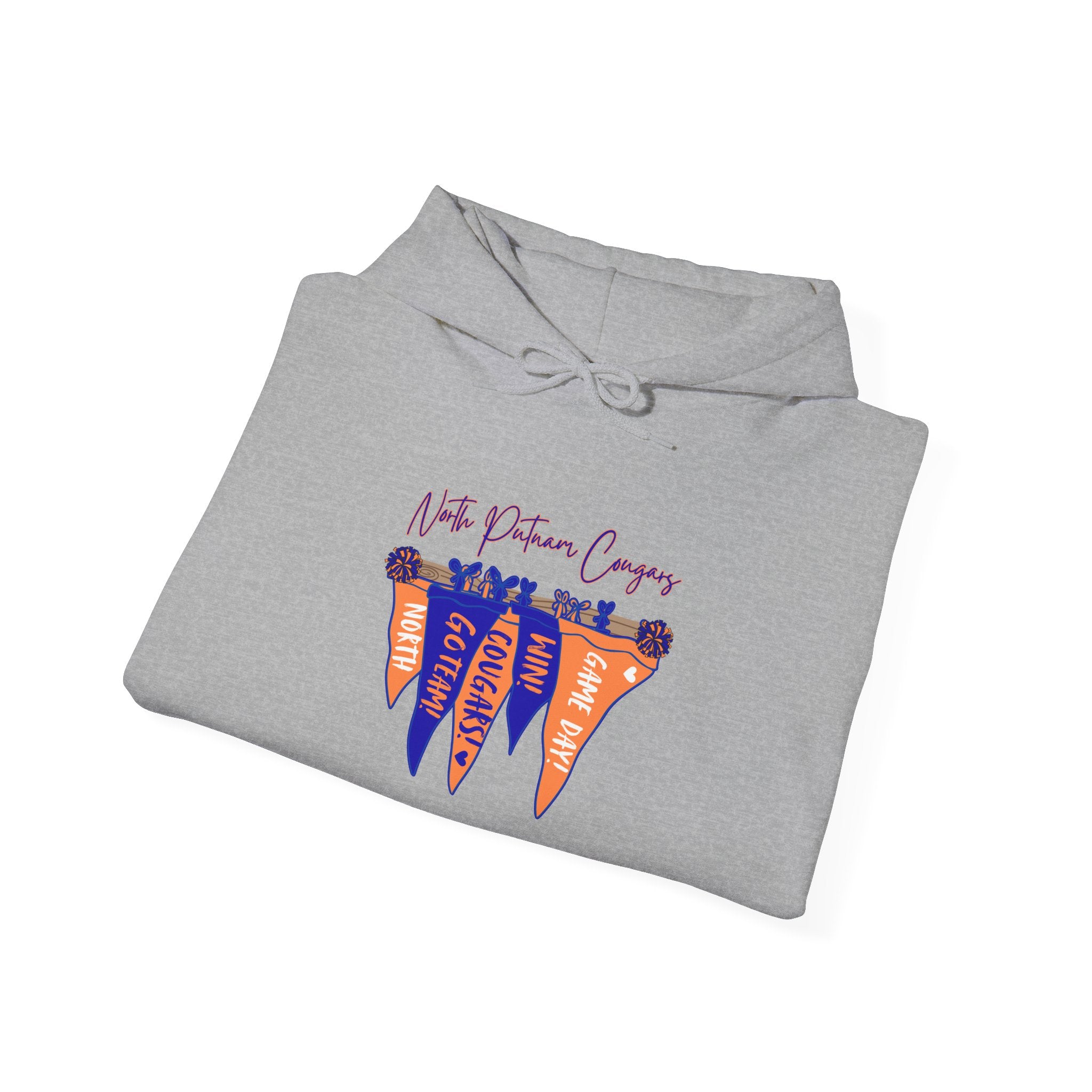 Hoodie – North Putnam Cougars Pennant Flag Football