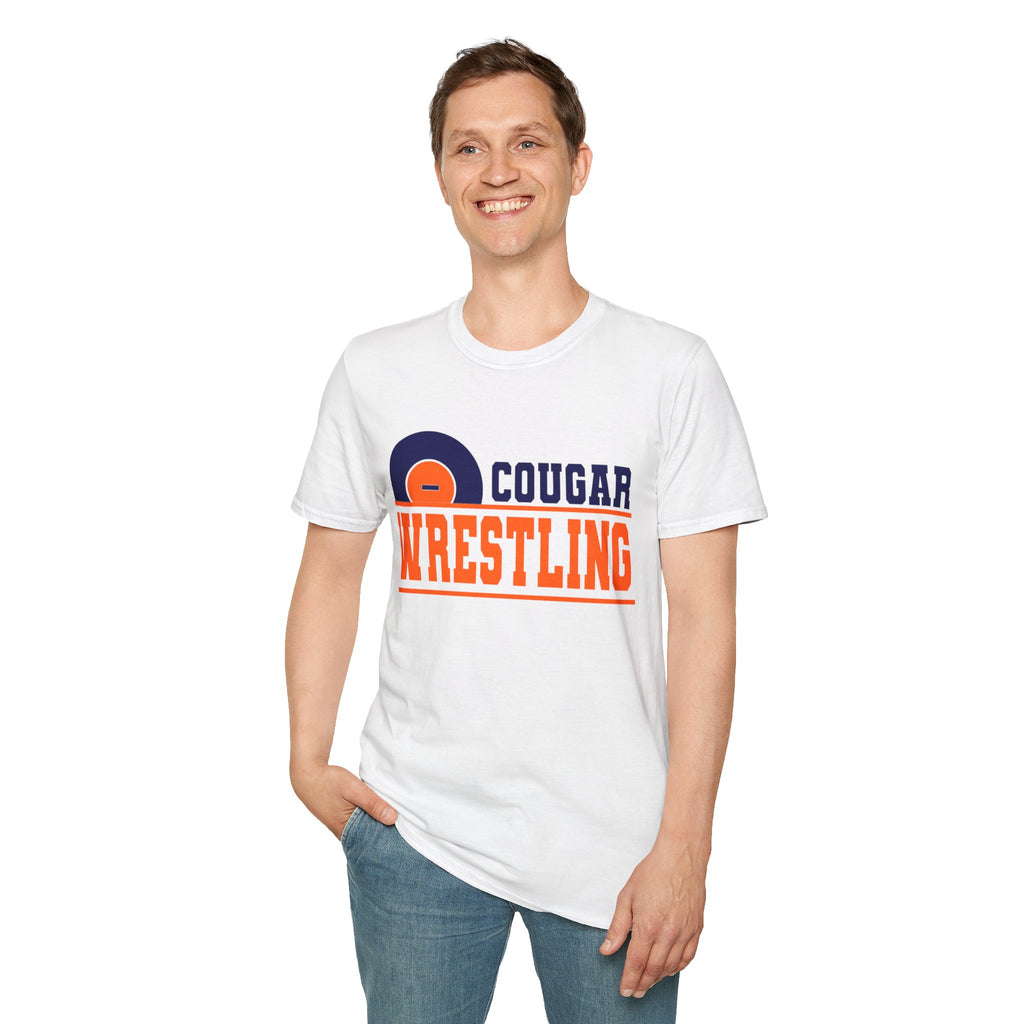 Cougar Wrestling T-Shirt — Team Mascot Wrestling Tee