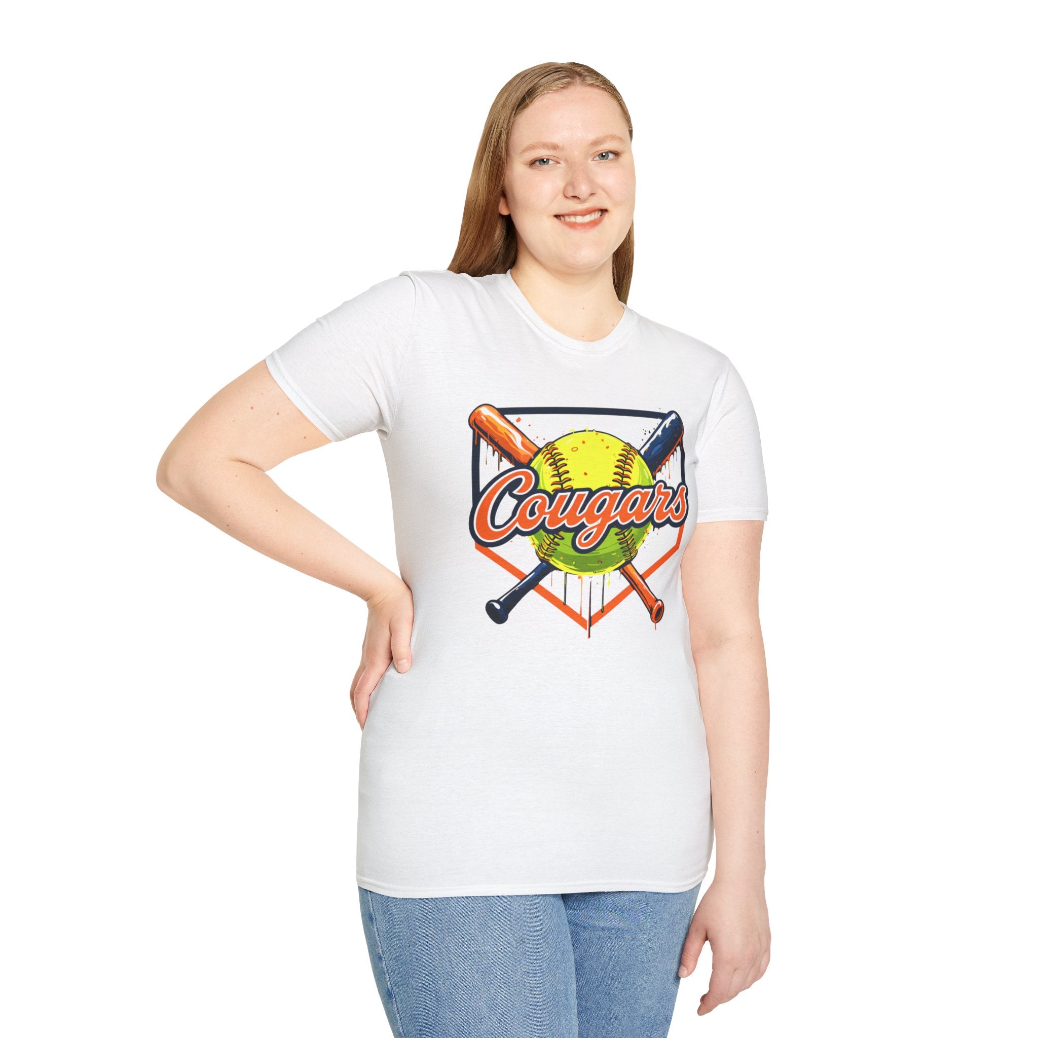 Cougars Softball Tee — Drip Softball Logo T-Shirt