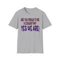 Cougar Fan T-Shirt — "Are You Proud to Be a Cougar Fan? Yes We Are!"