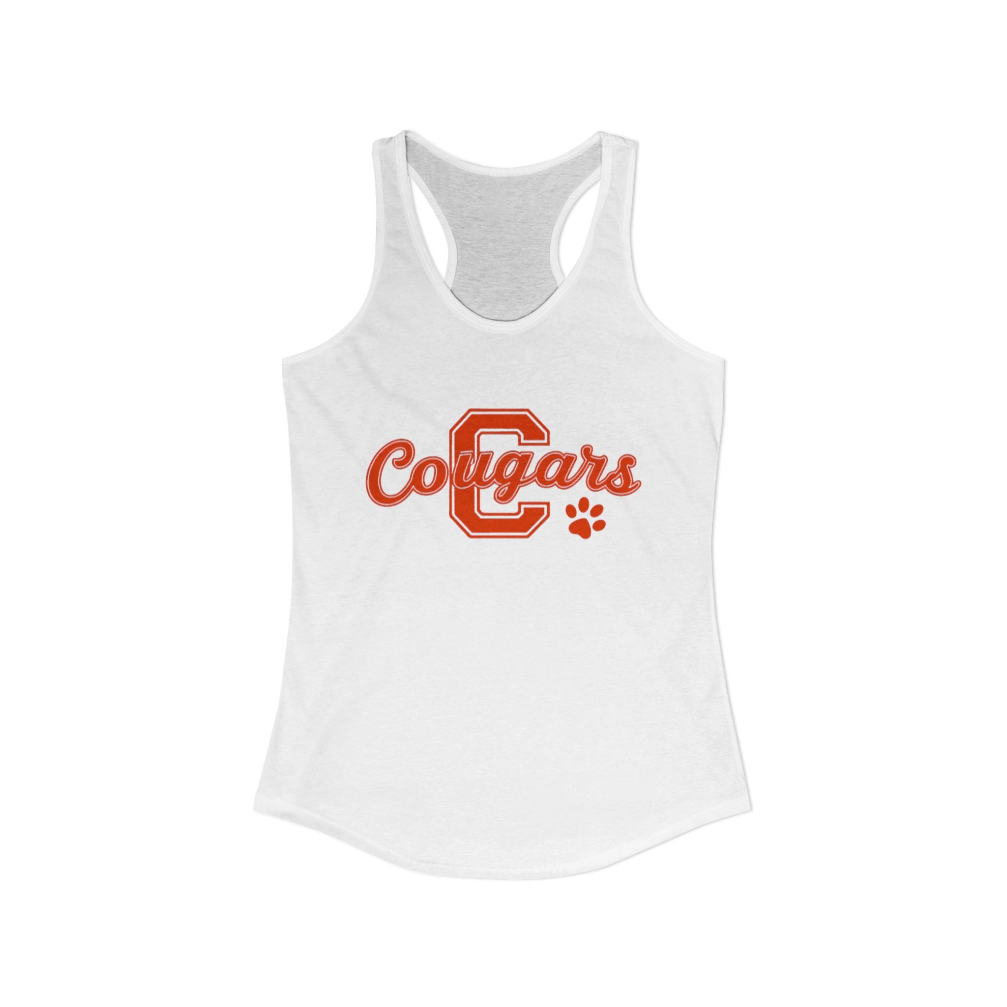 Cougars Vintage Paw Racerback Tank