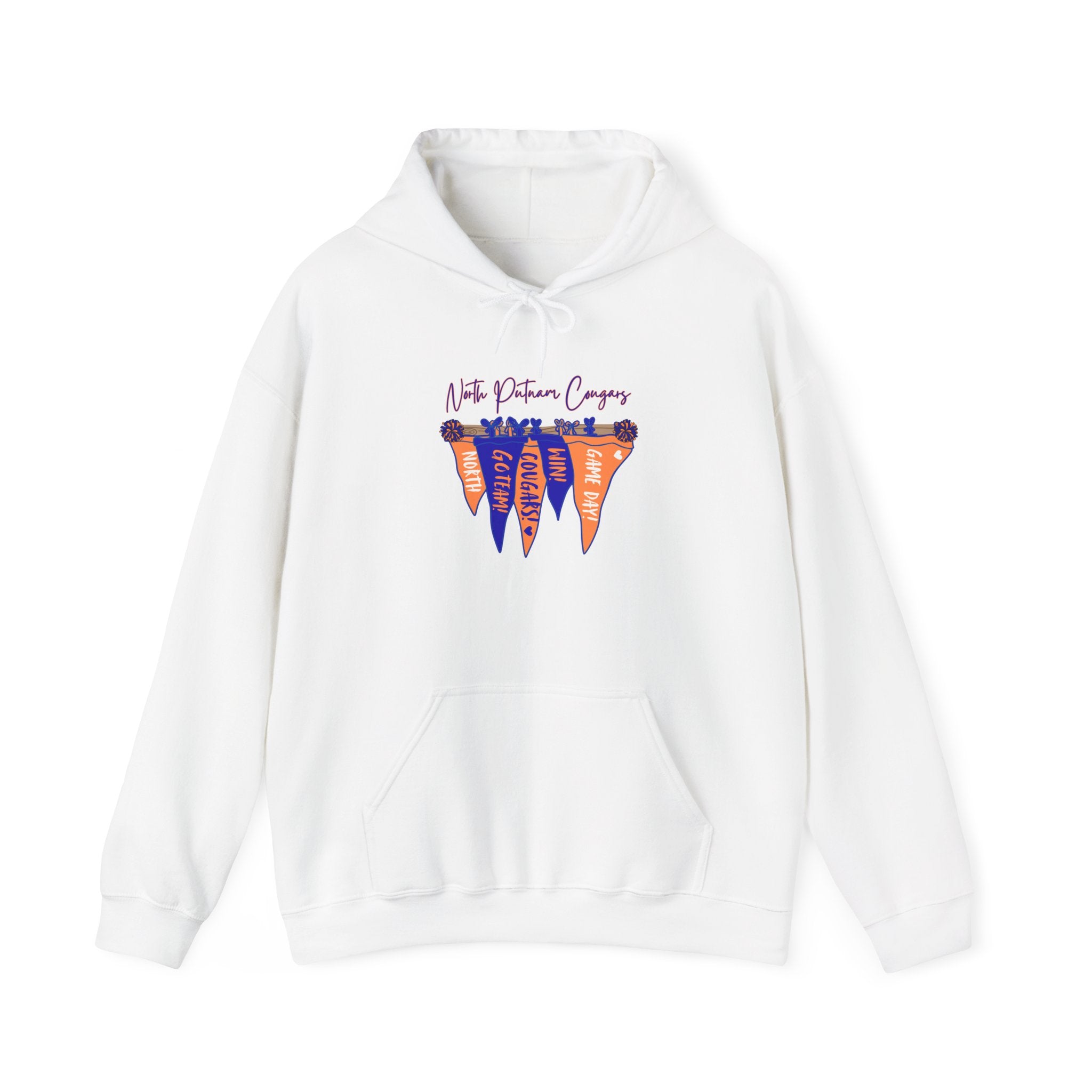 Hoodie – North Putnam Cougars Pennant Flag Football
