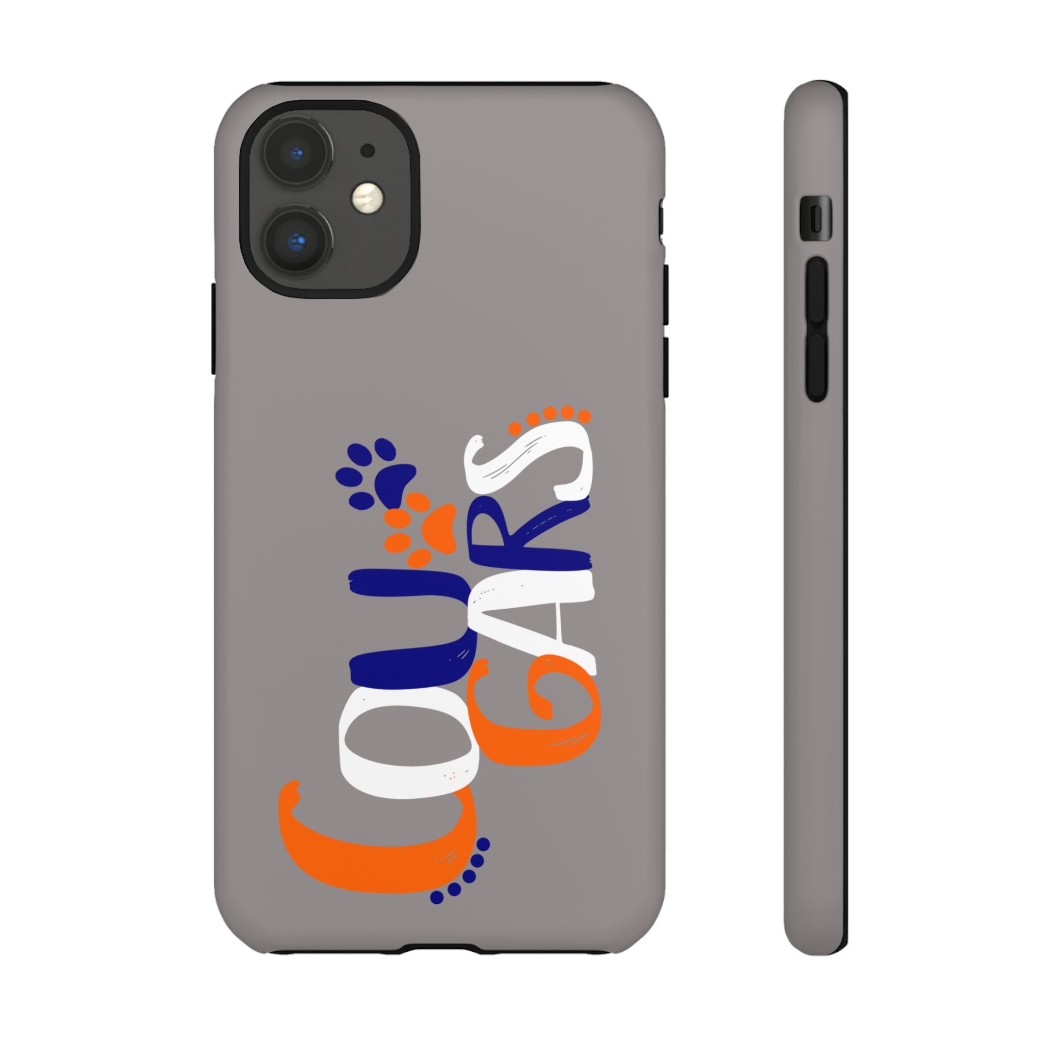 Cougars Phone Case – Cute Paw Print Team Design