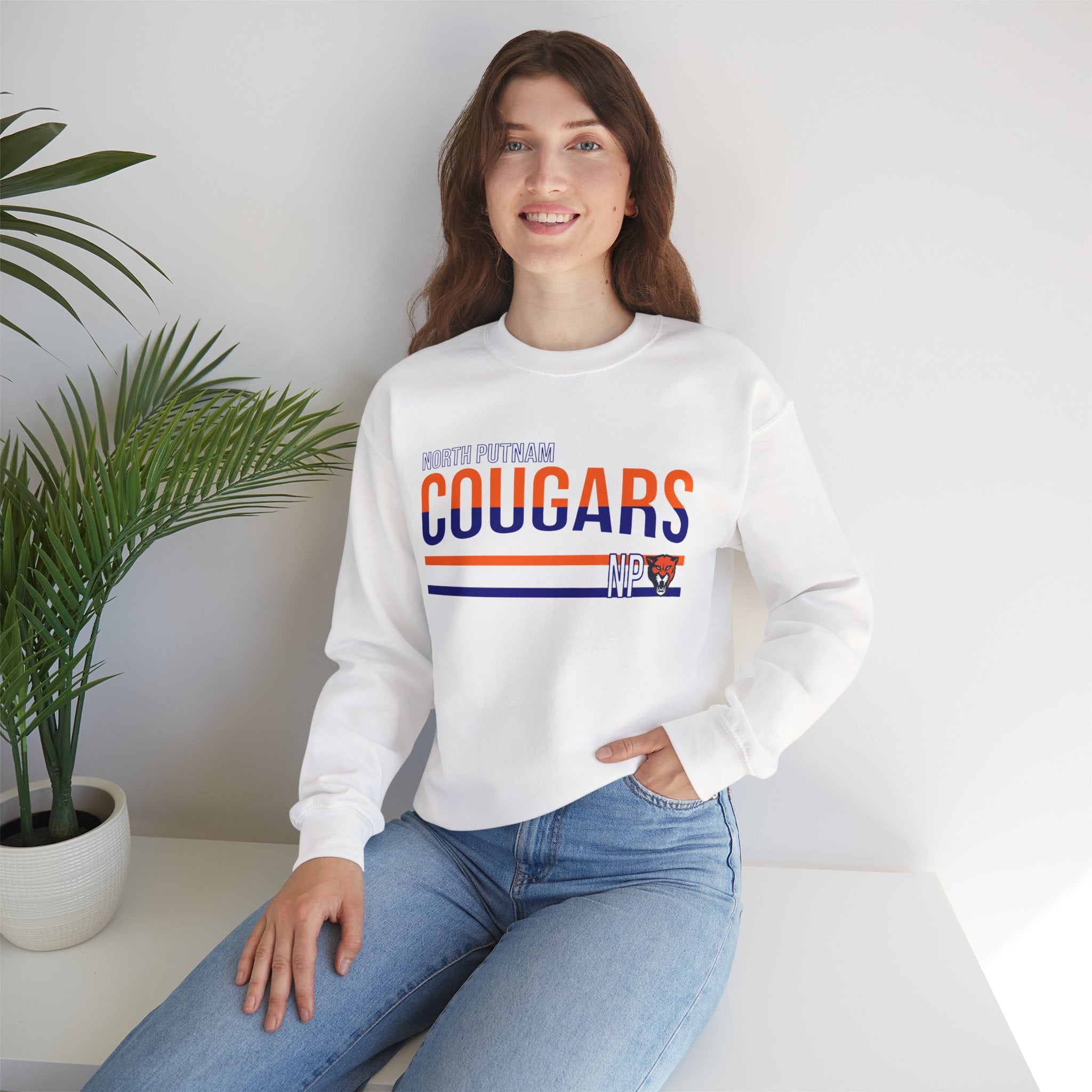 Cougars Crewneck Sweatshirt — North Putnam School Spirit Pullover