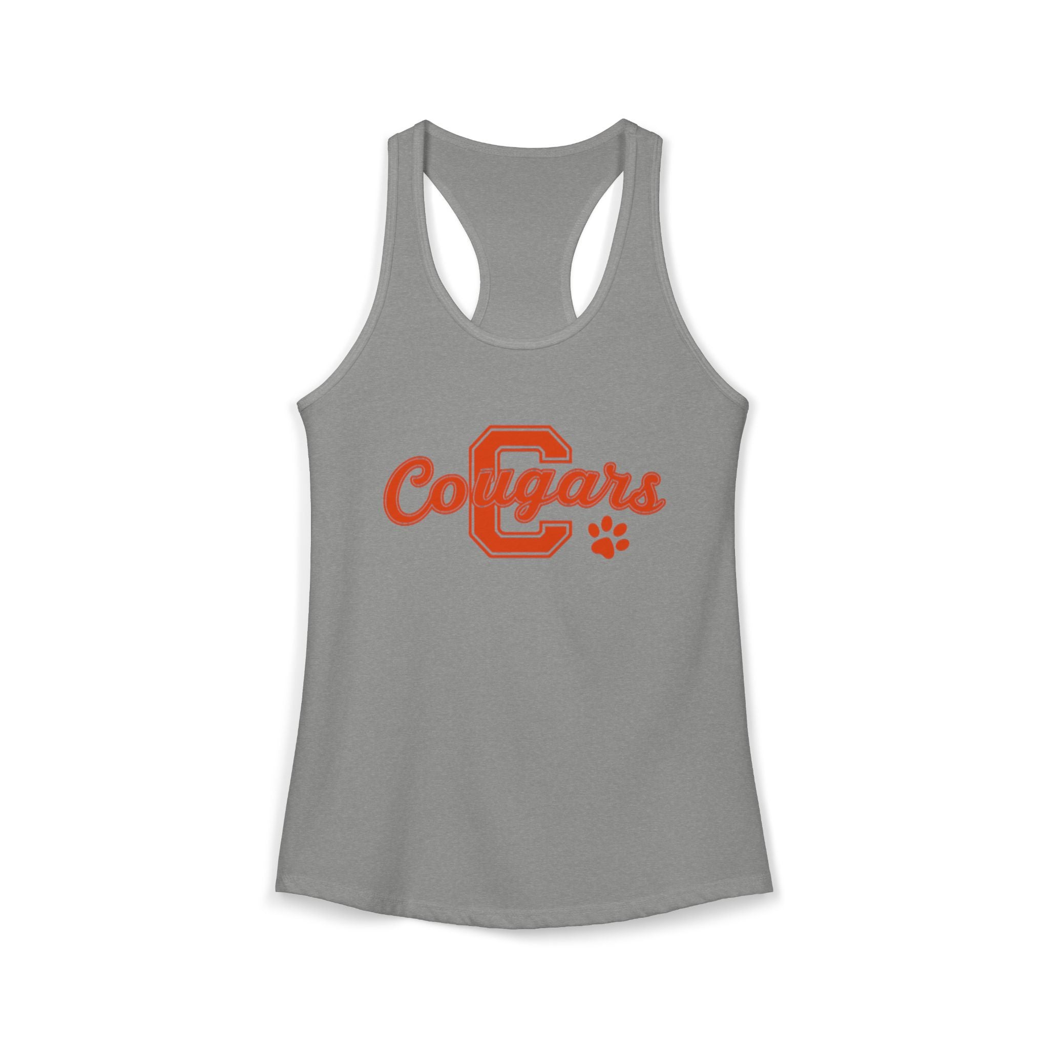 Cougars Vintage Paw Racerback Tank