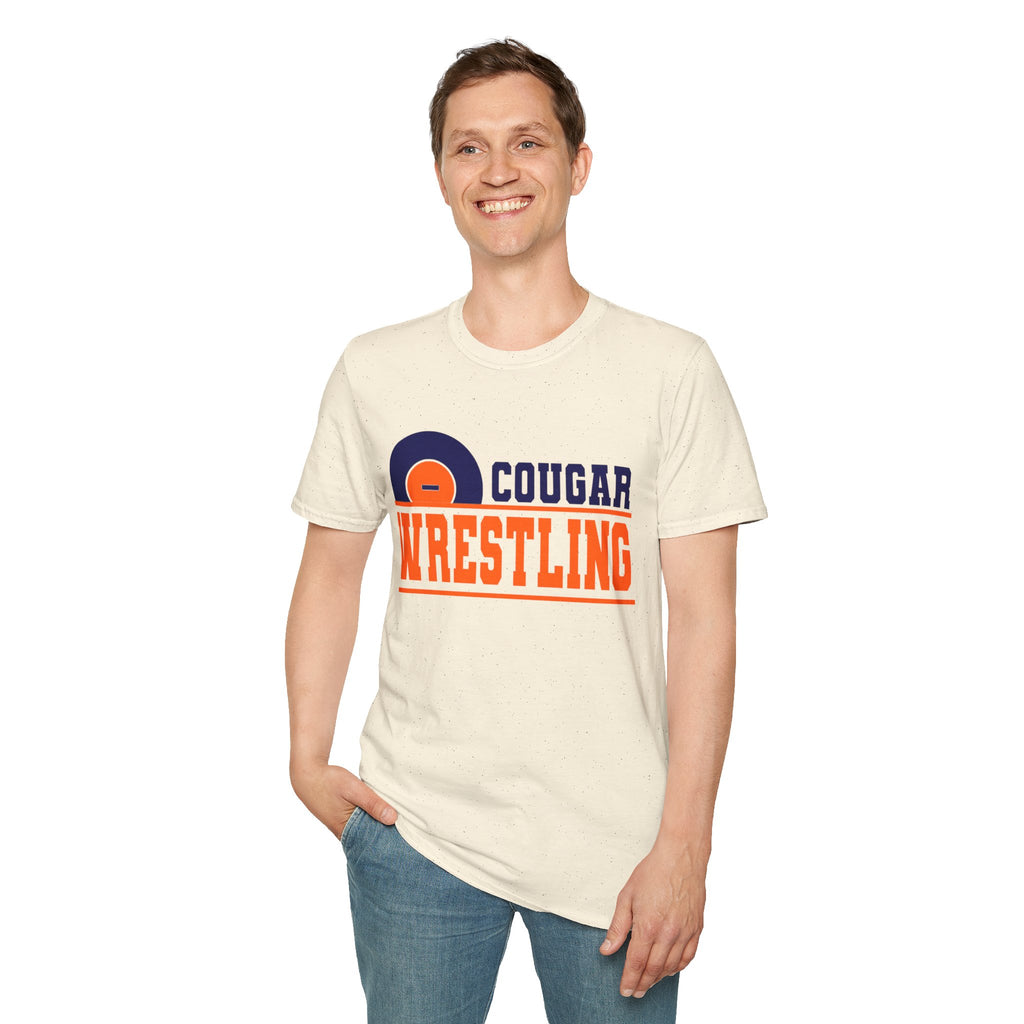 Cougar Wrestling T-Shirt — Team Mascot Wrestling Tee