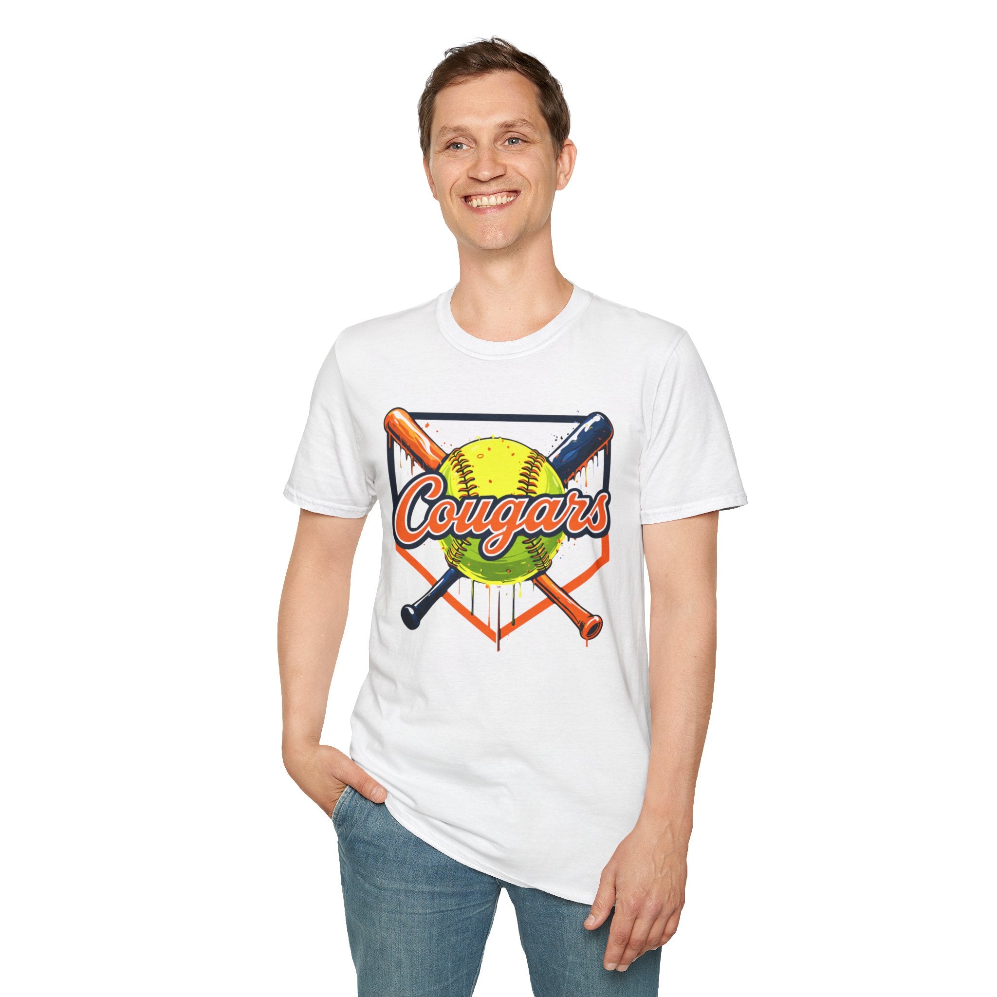 Cougars Softball Tee — Drip Softball Logo T-Shirt
