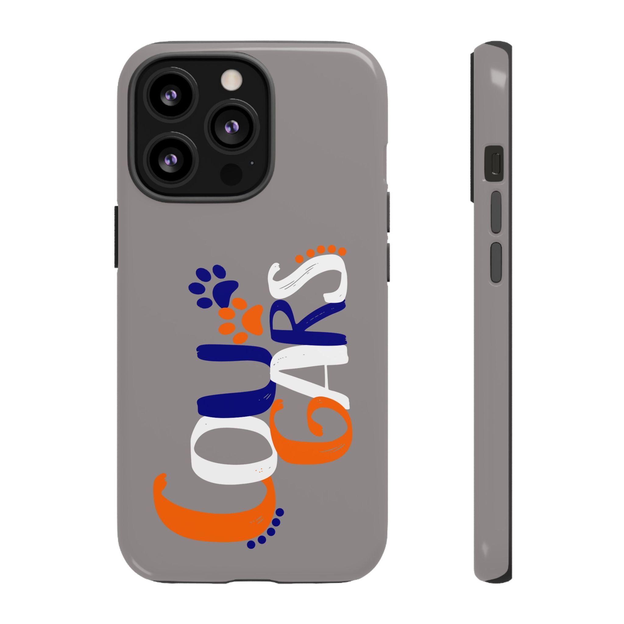 Cougars Phone Case – Cute Paw Print Team Design