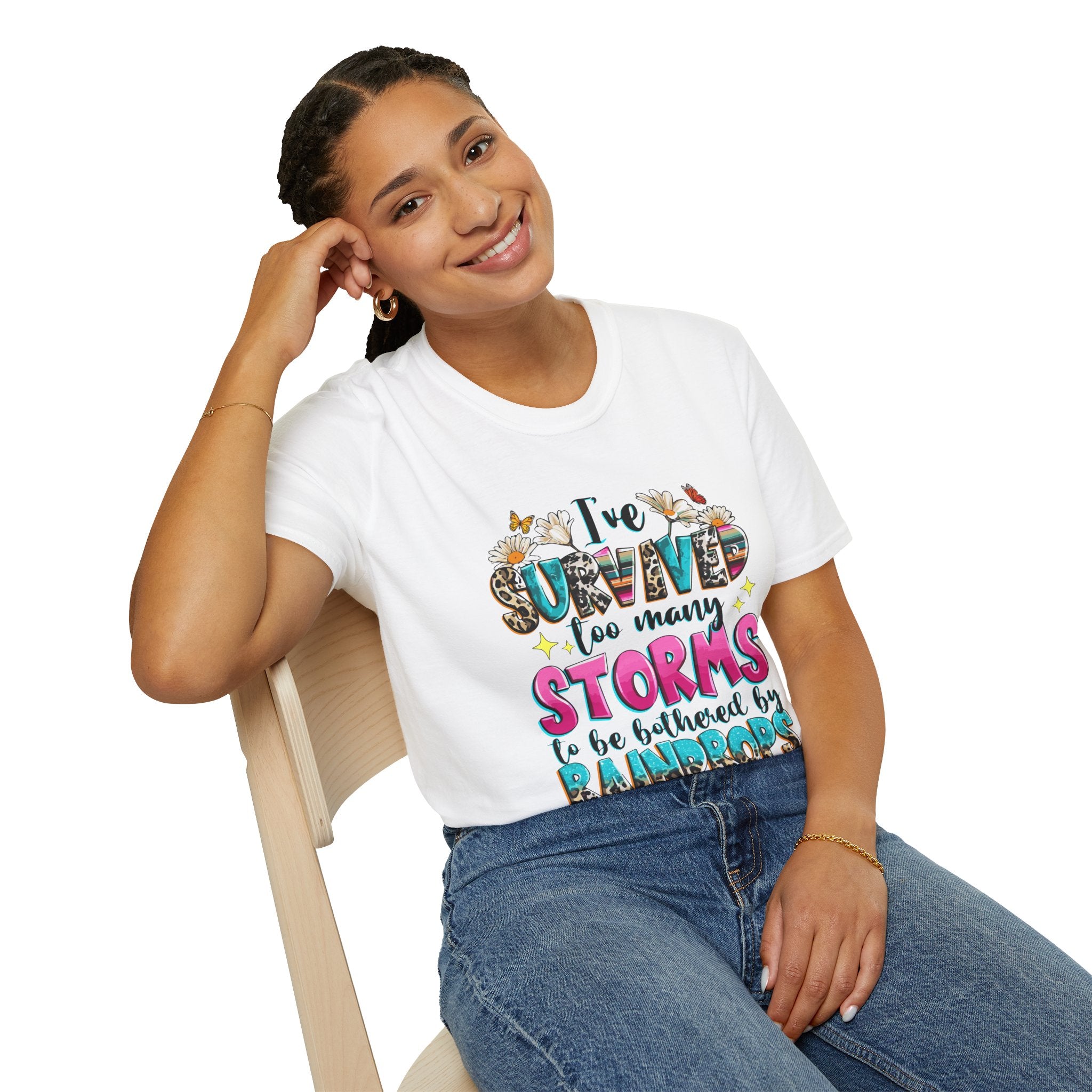 I've Survived Too Many Storms T-Shirt — Inspirational Faith and Resilience Tee
