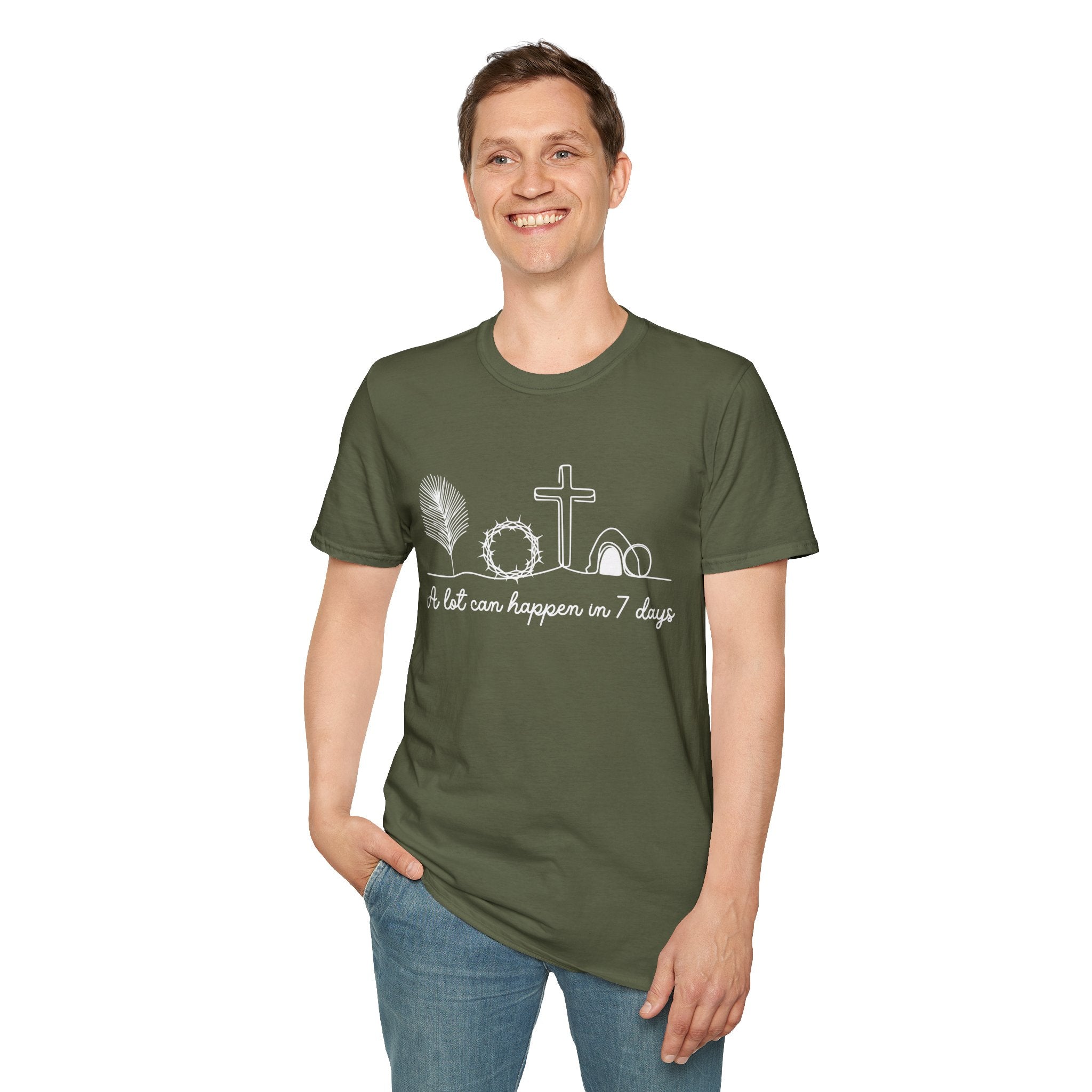 A Lot Can Happen in Seven Days Easter Story — Classic Soft Tee