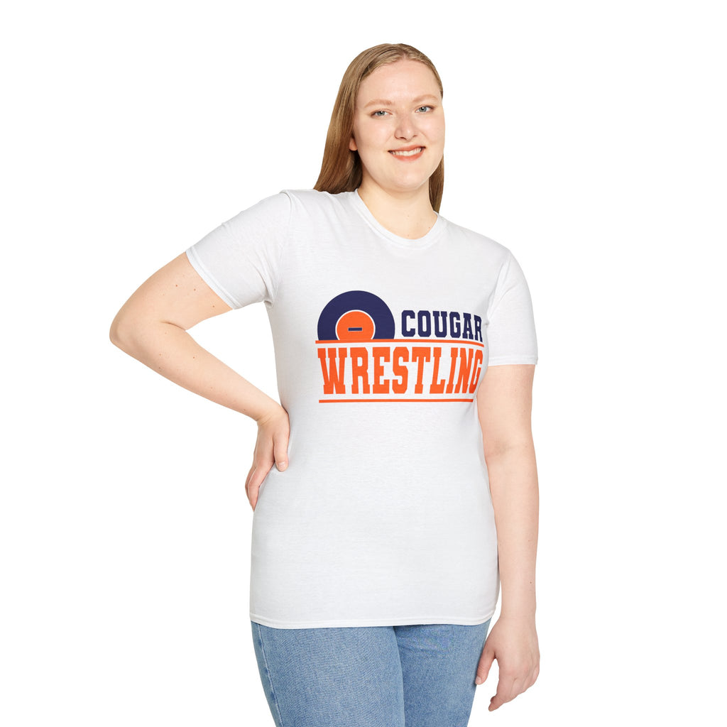 Cougar Wrestling T-Shirt — Team Mascot Wrestling Tee