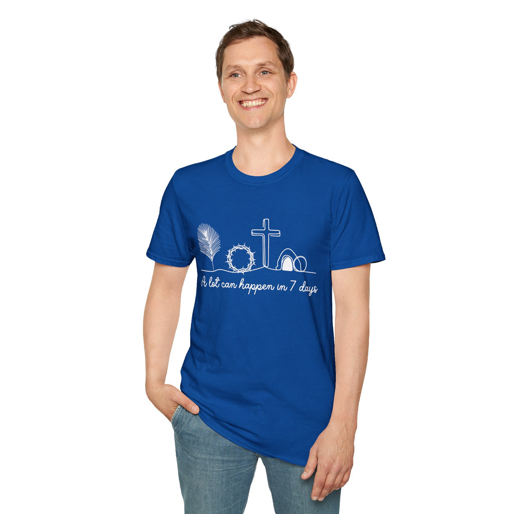 A Lot Can Happen in Seven Days Easter Story — Classic Soft Tee
