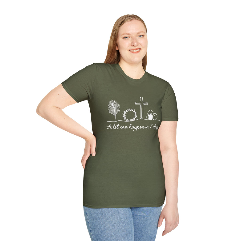 A Lot Can Happen in Seven Days Easter Story — Classic Soft Tee
