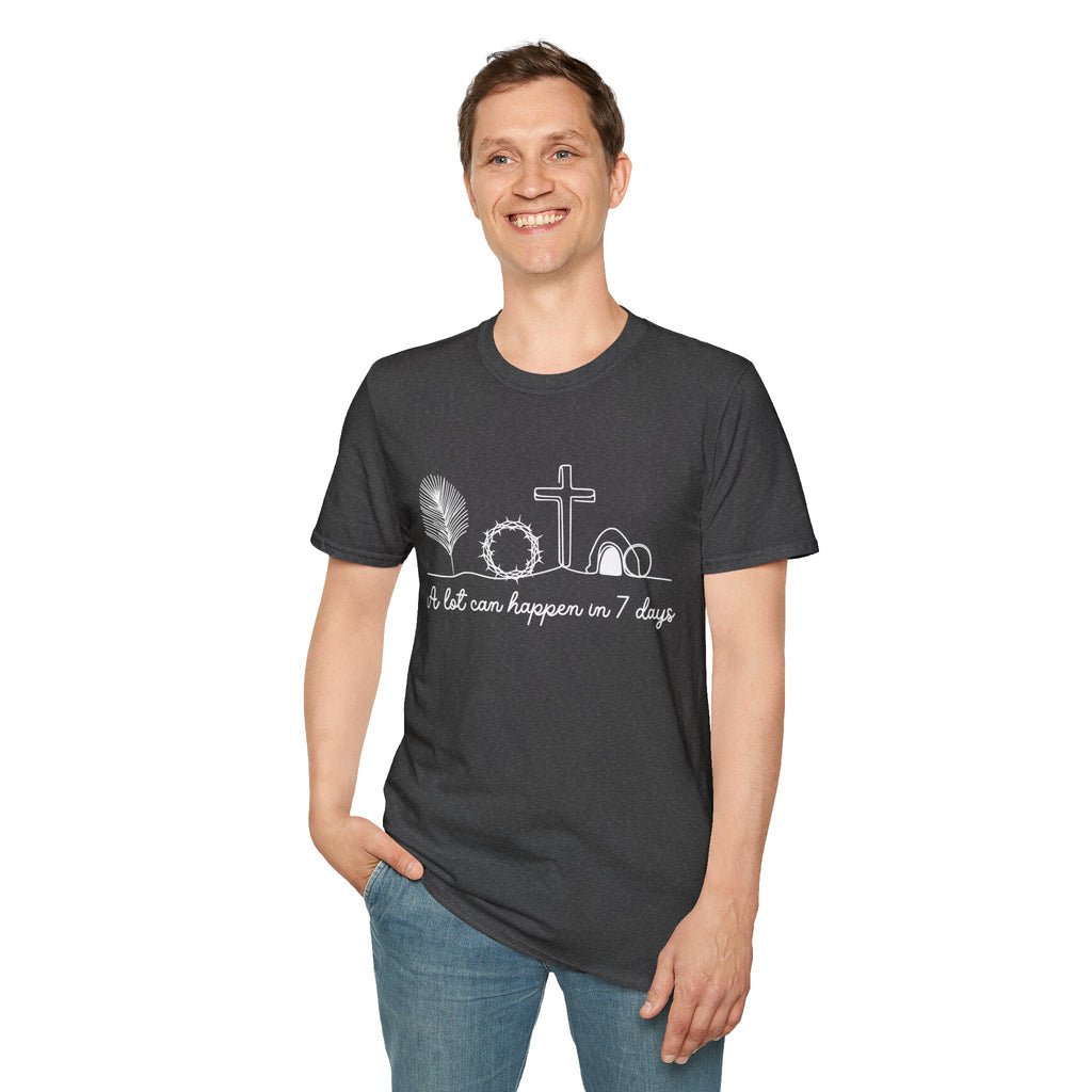 A Lot Can Happen in Seven Days Easter Story — Classic Soft Tee
