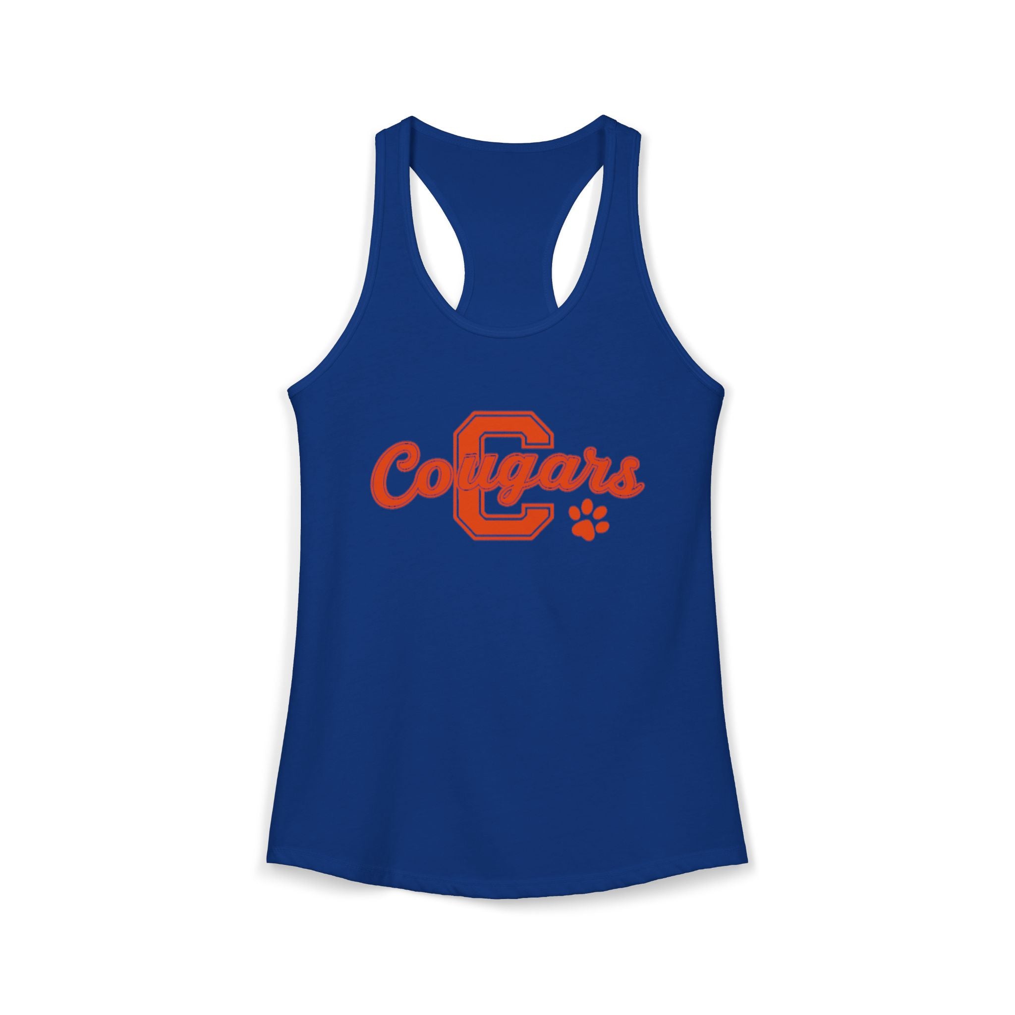 Cougars Vintage Paw Racerback Tank