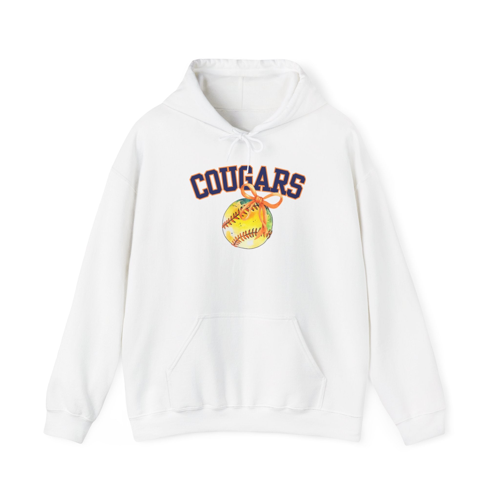 Cougars Softball Hoodie — Varsity Softball Team Pullover