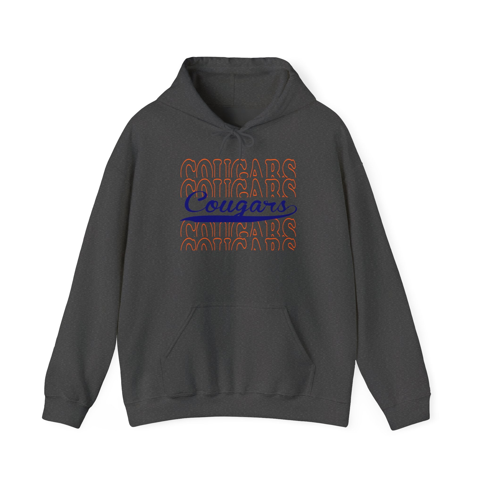 Cougars Retro Script Hoodie – Vintage School Spirit Pullover