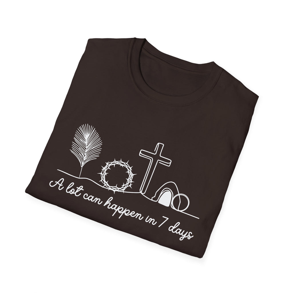A Lot Can Happen in Seven Days Easter Story — Classic Soft Tee
