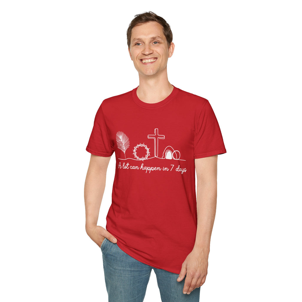 A Lot Can Happen in Seven Days Easter Story — Classic Soft Tee
