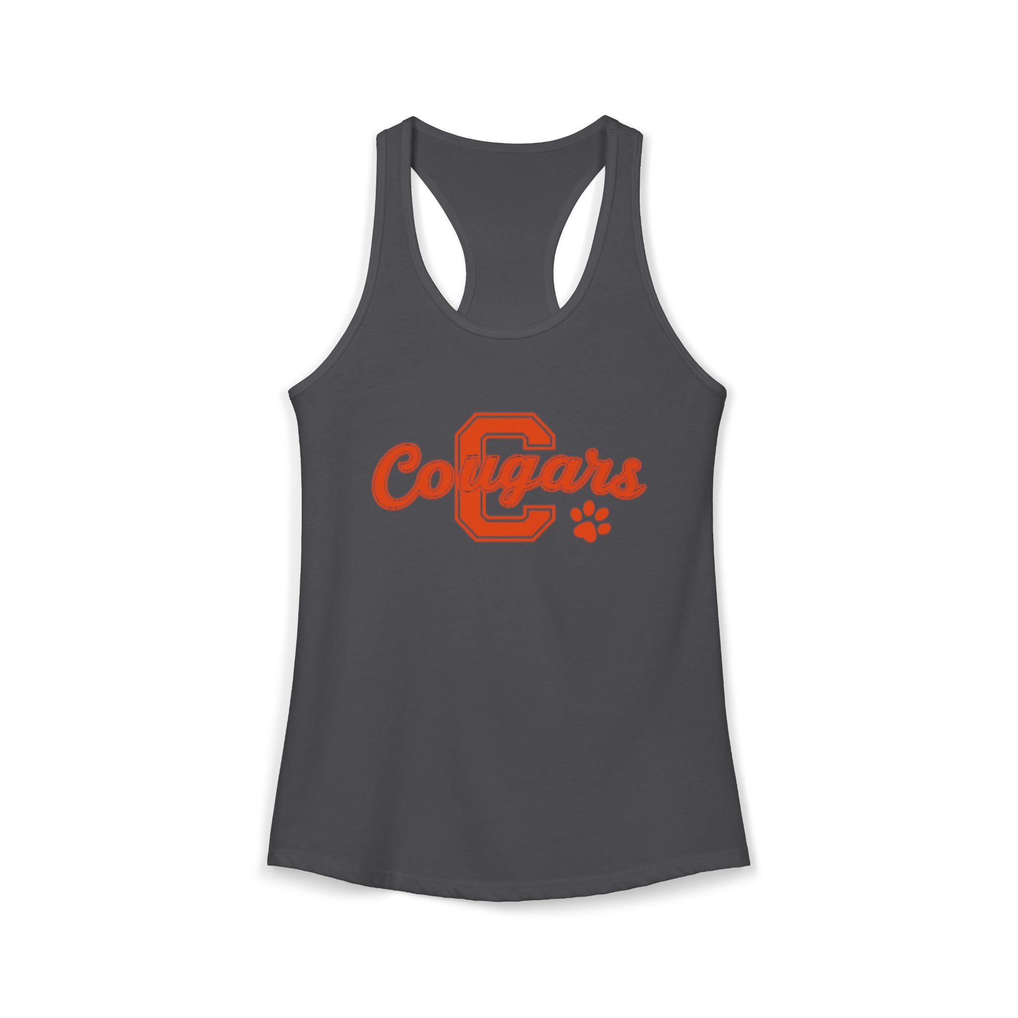 Cougars Vintage Paw Racerback Tank
