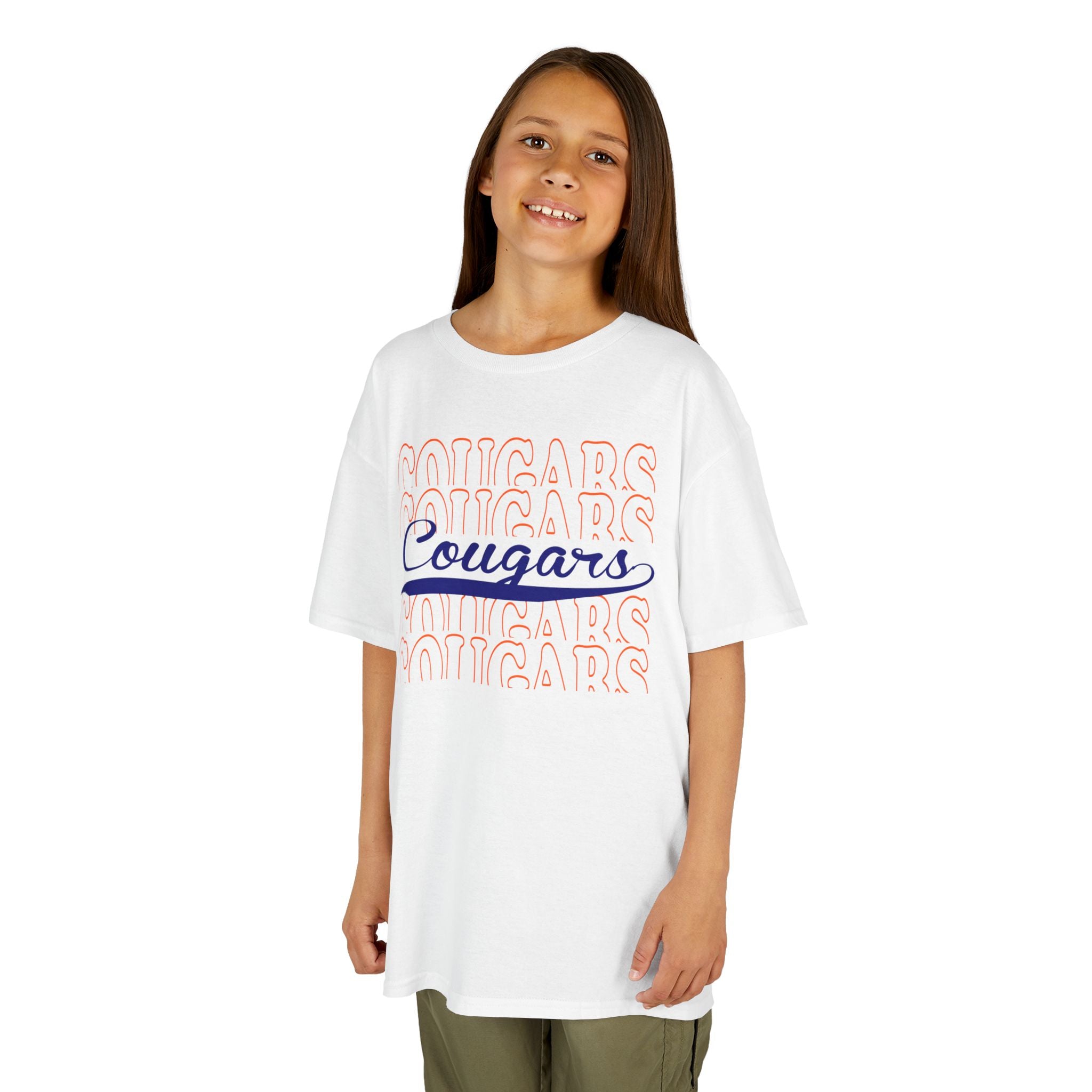 Kids Tee — 'Cougars' School Spirit Graphic Shirt