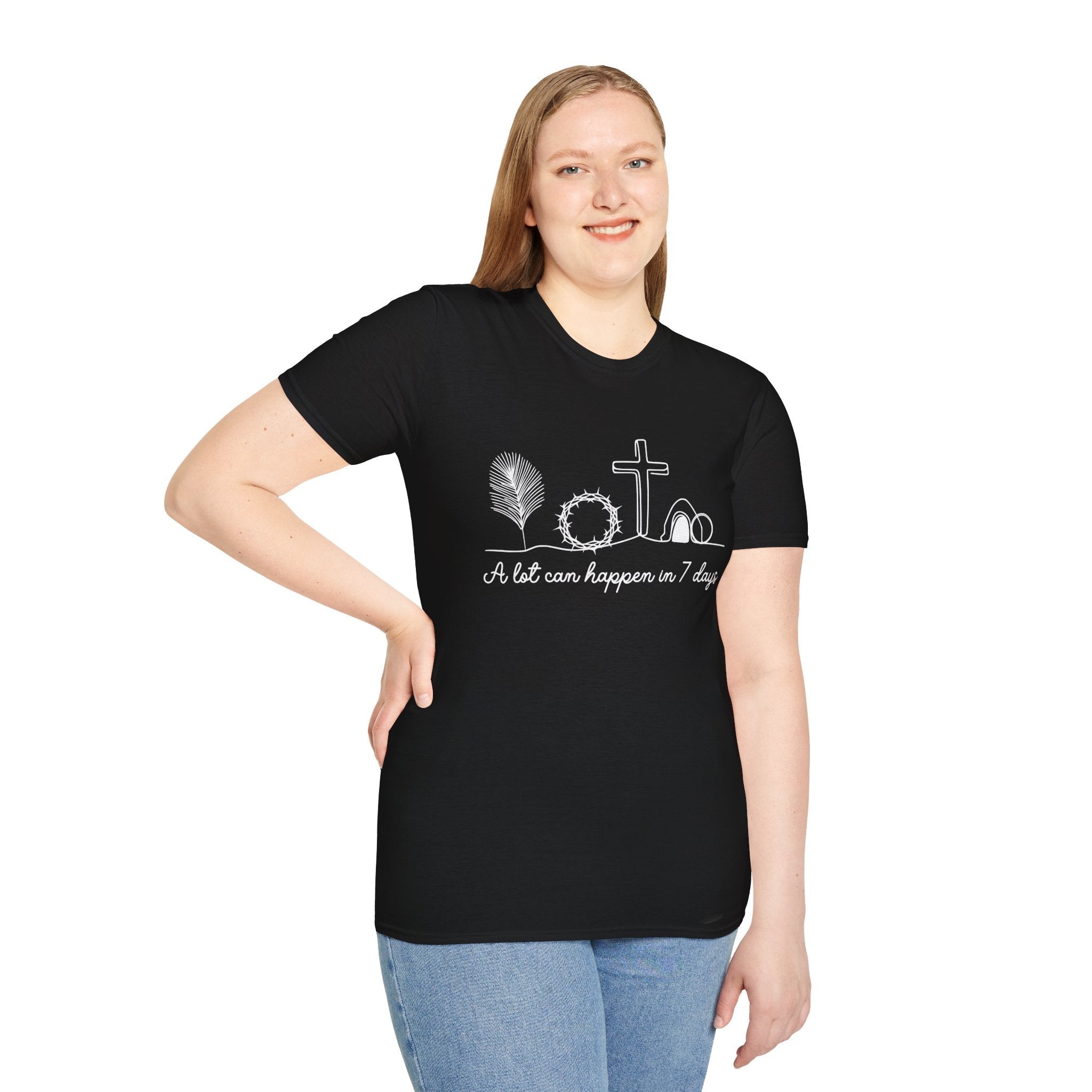 A Lot Can Happen in Seven Days Easter Story — Classic Soft Tee