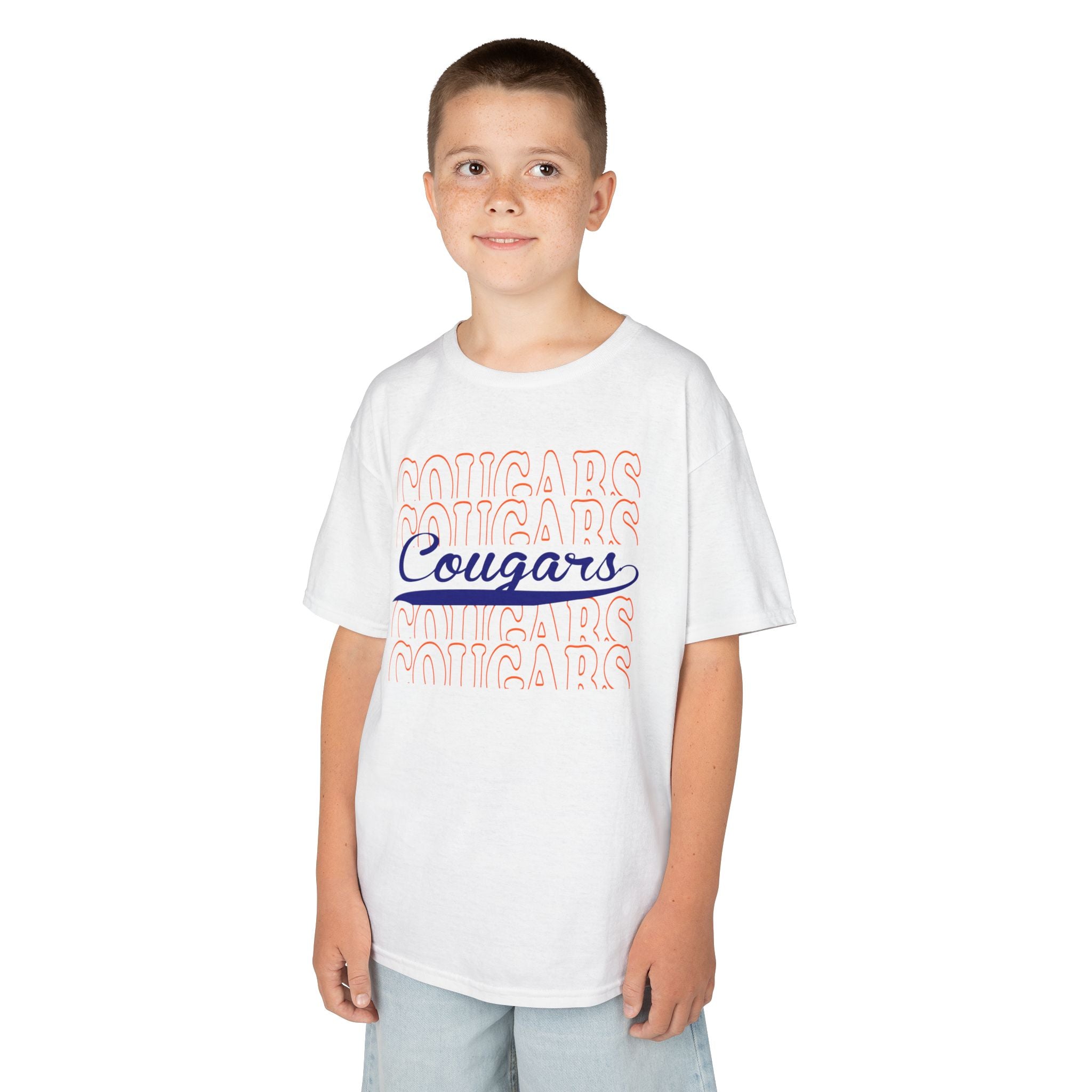 Kids Tee — 'Cougars' School Spirit Graphic Shirt
