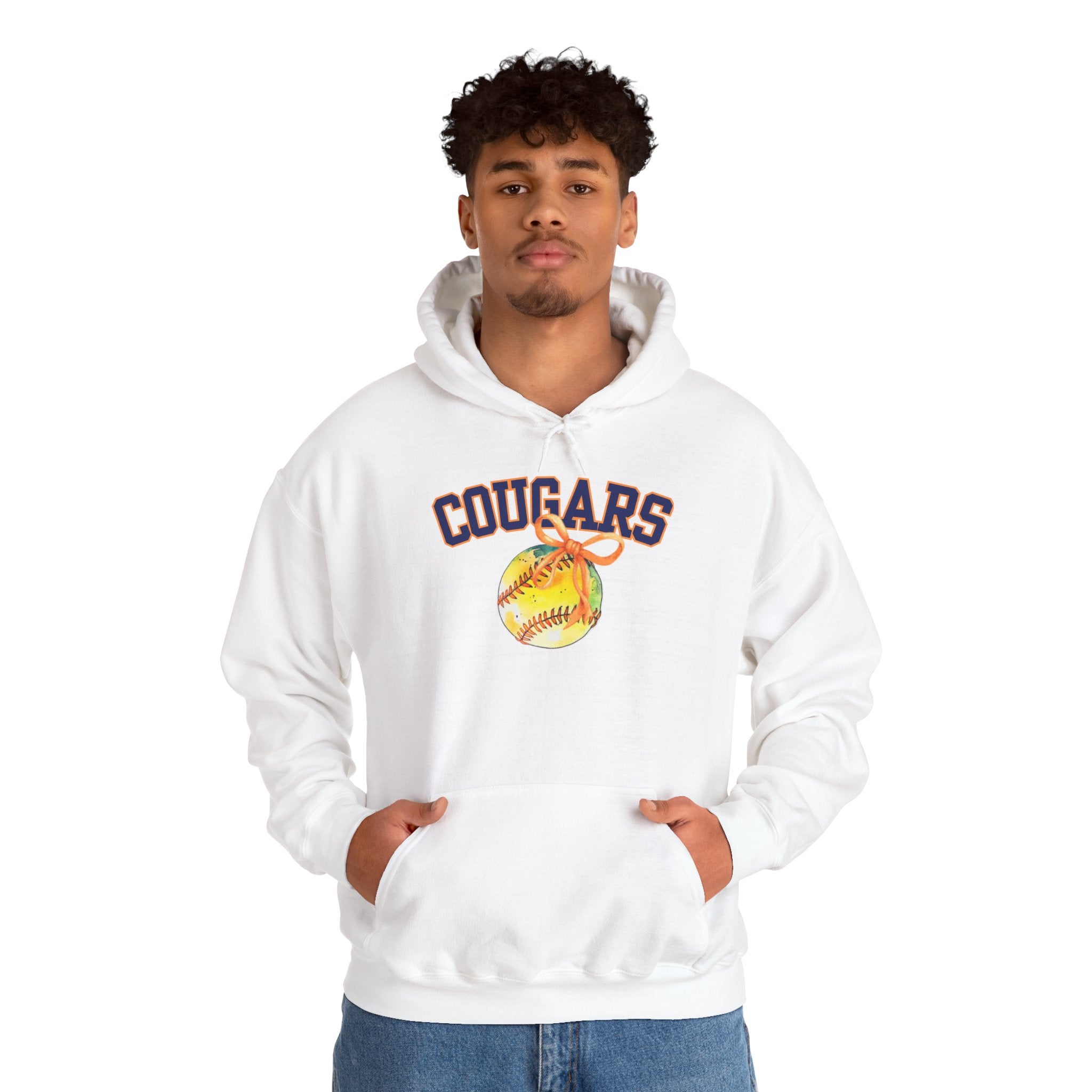 Cougars Softball Hoodie — Varsity Softball Team Pullover