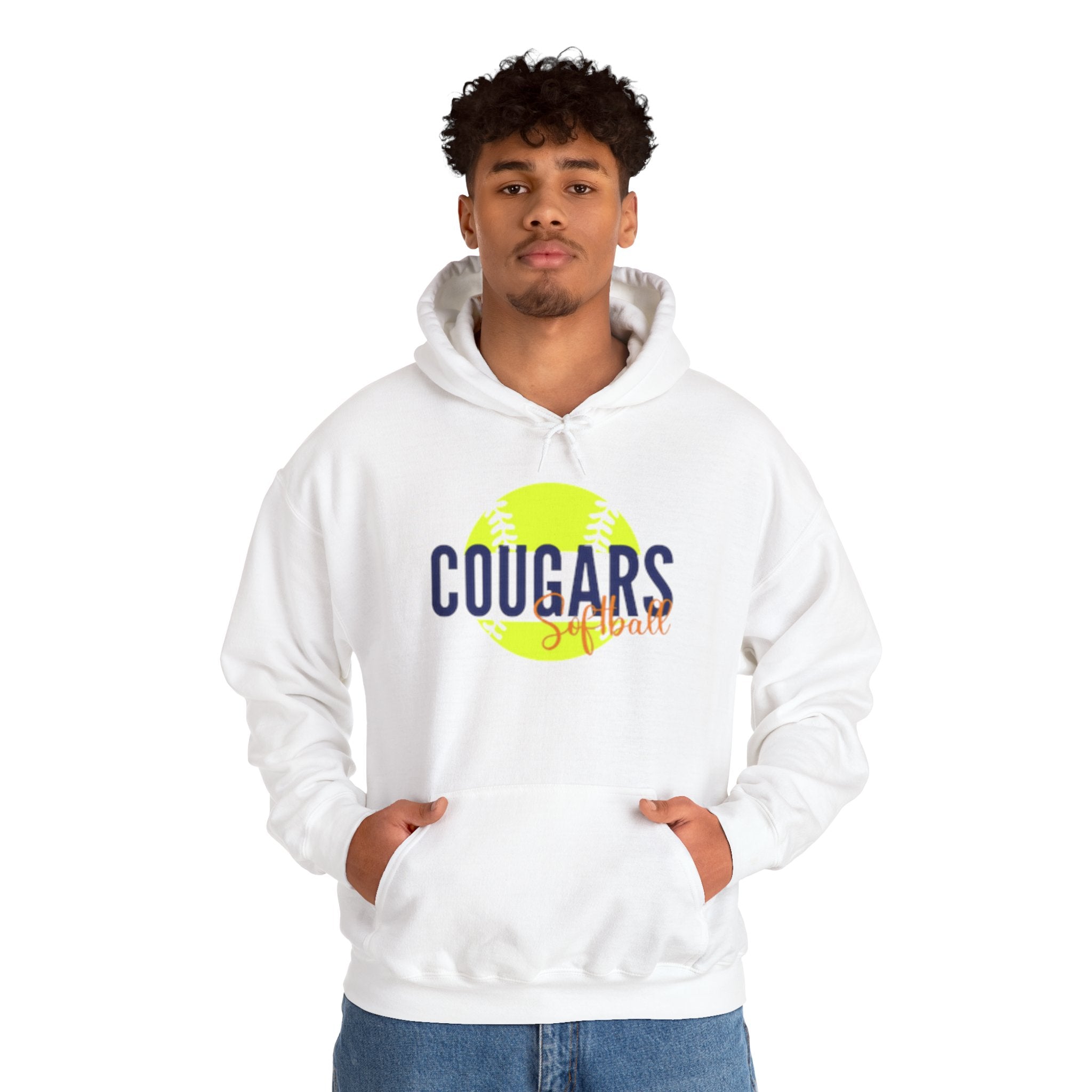 Cougars Softball Hoodie – Neon Softball Graphic Sweatshirt