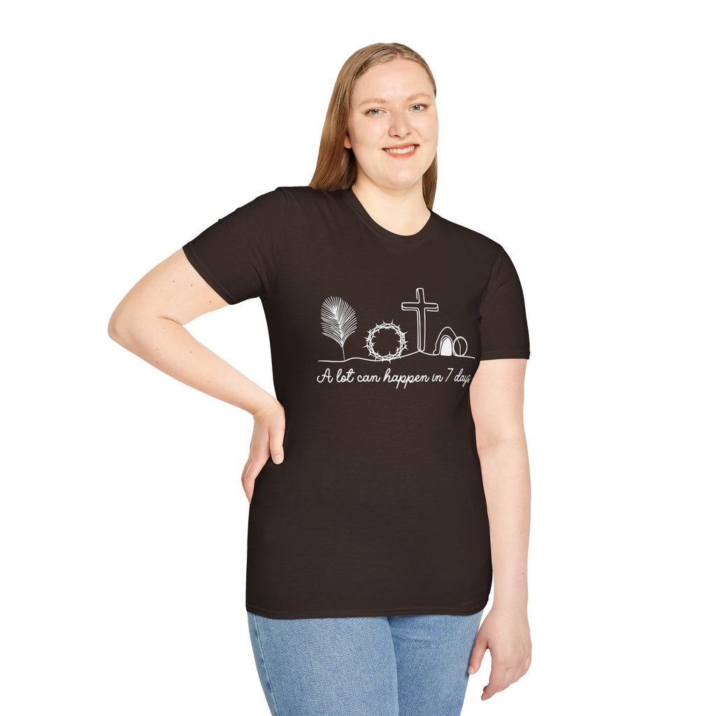 A Lot Can Happen in Seven Days Easter Story — Classic Soft Tee