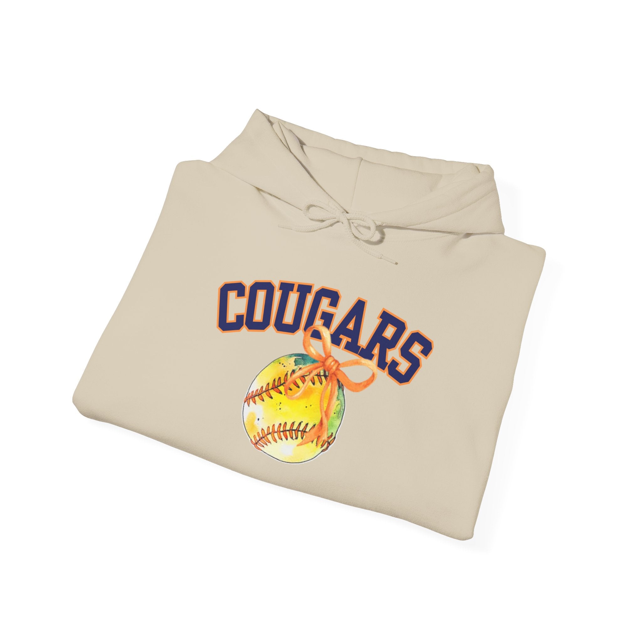 Cougars Softball Hoodie — Varsity Softball Team Pullover