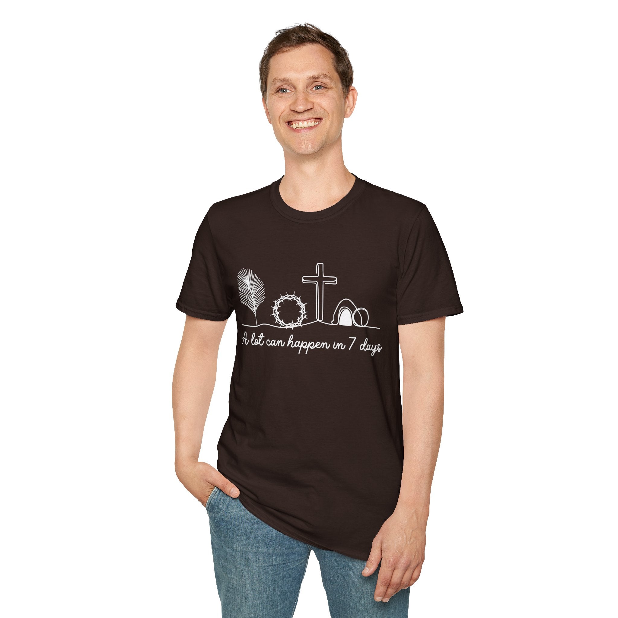 A Lot Can Happen in Seven Days Easter Story — Classic Soft Tee