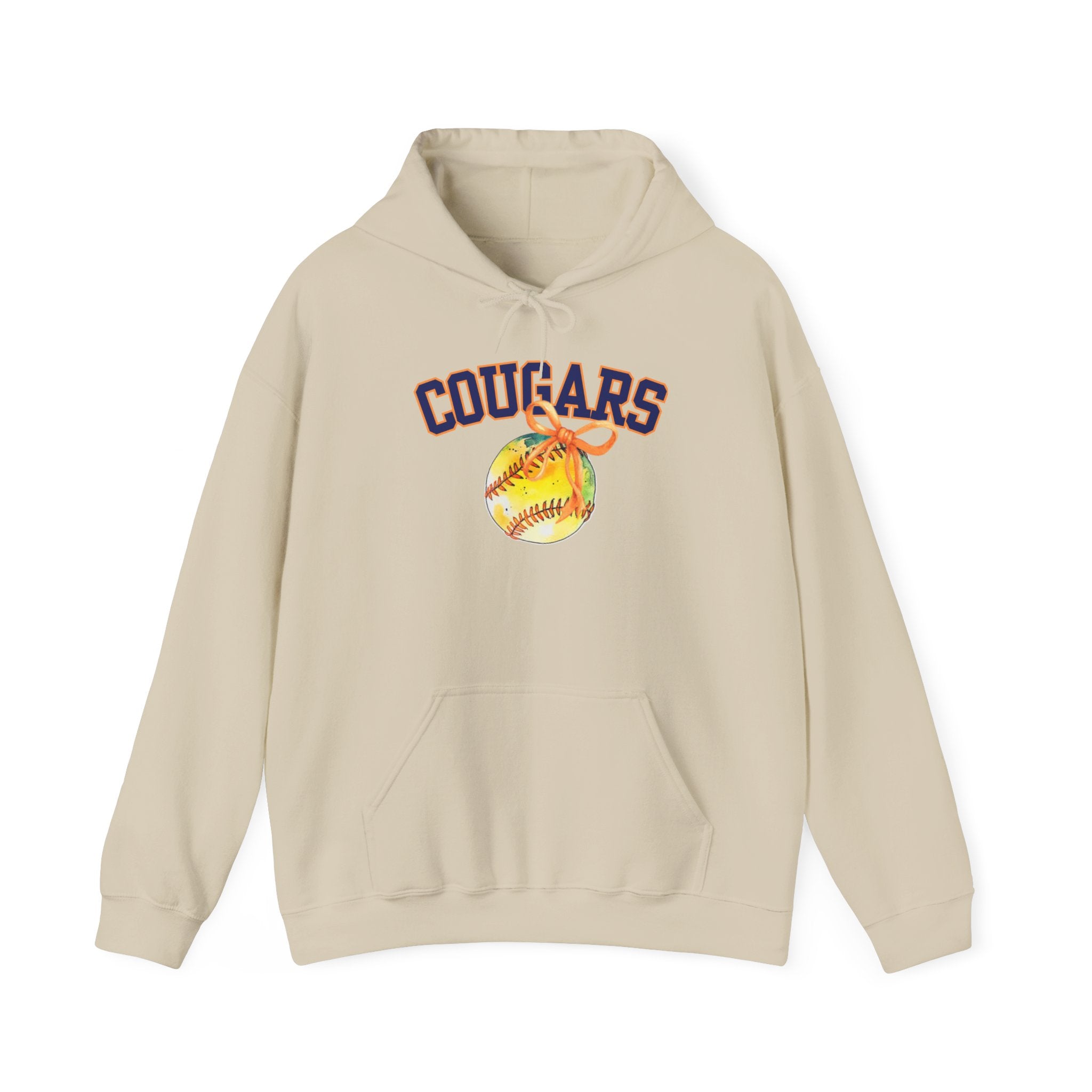 Cougars Softball Hoodie — Varsity Softball Team Pullover