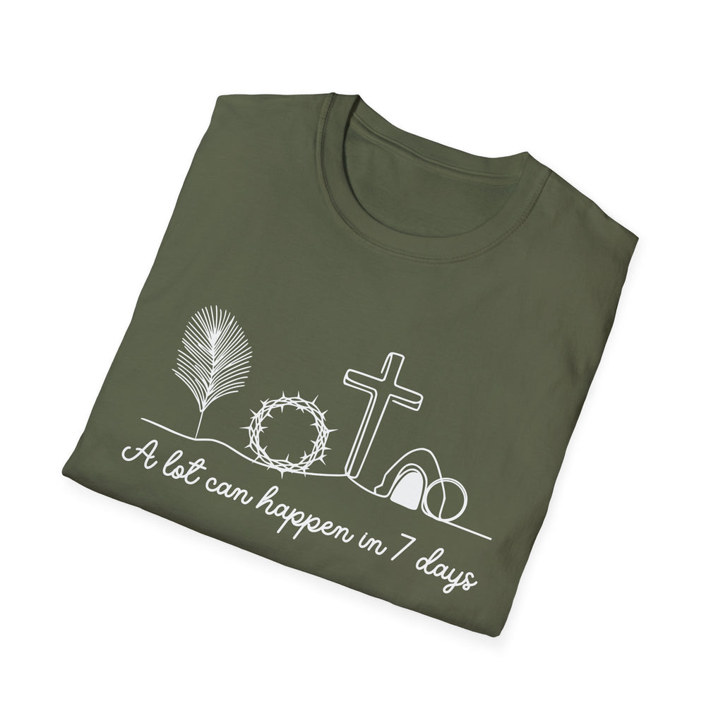A Lot Can Happen in Seven Days Easter Story — Classic Soft Tee