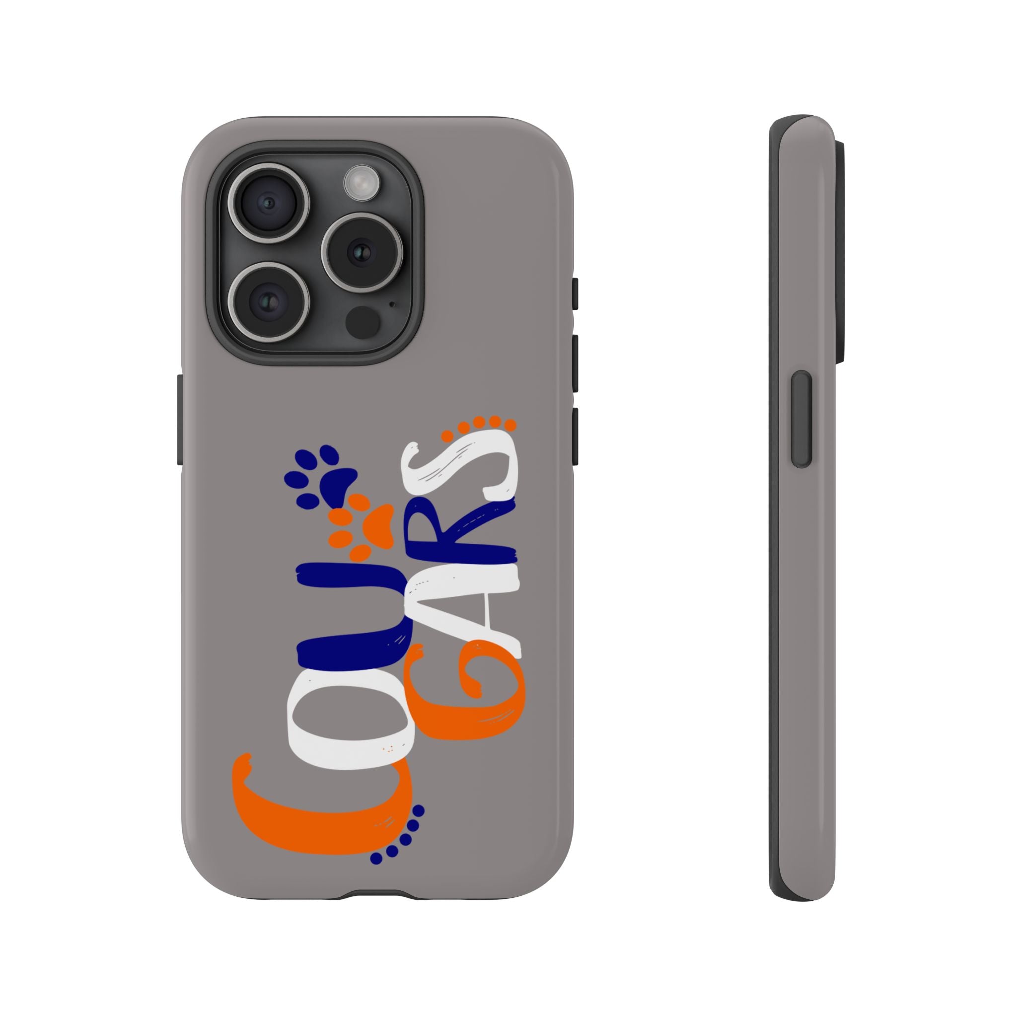 Cougars Phone Case – Cute Paw Print Team Design